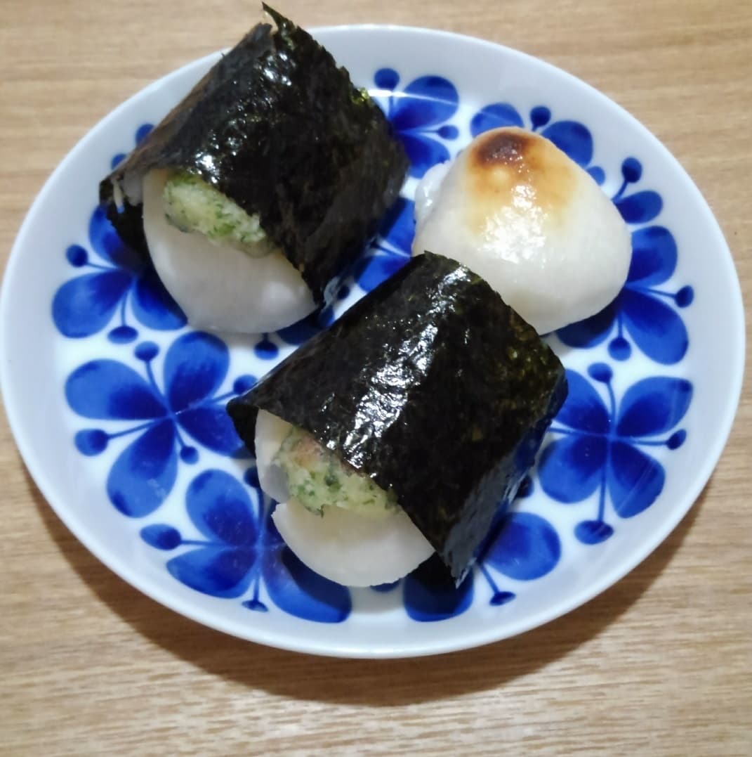 ちくわ海苔巻きもちの完成写真
