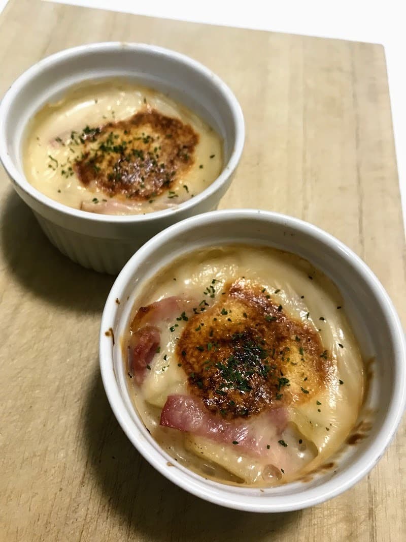 ベーコンとじゃがいものグラタンの完成写真