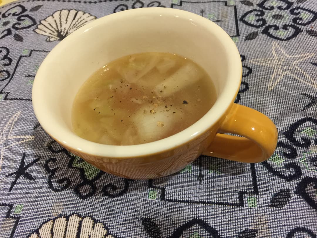 3分で美味しい中華スープの完成写真