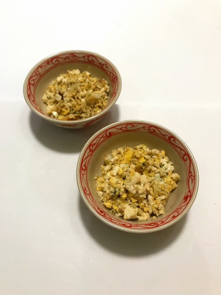 いか天入り豆腐の完成写真