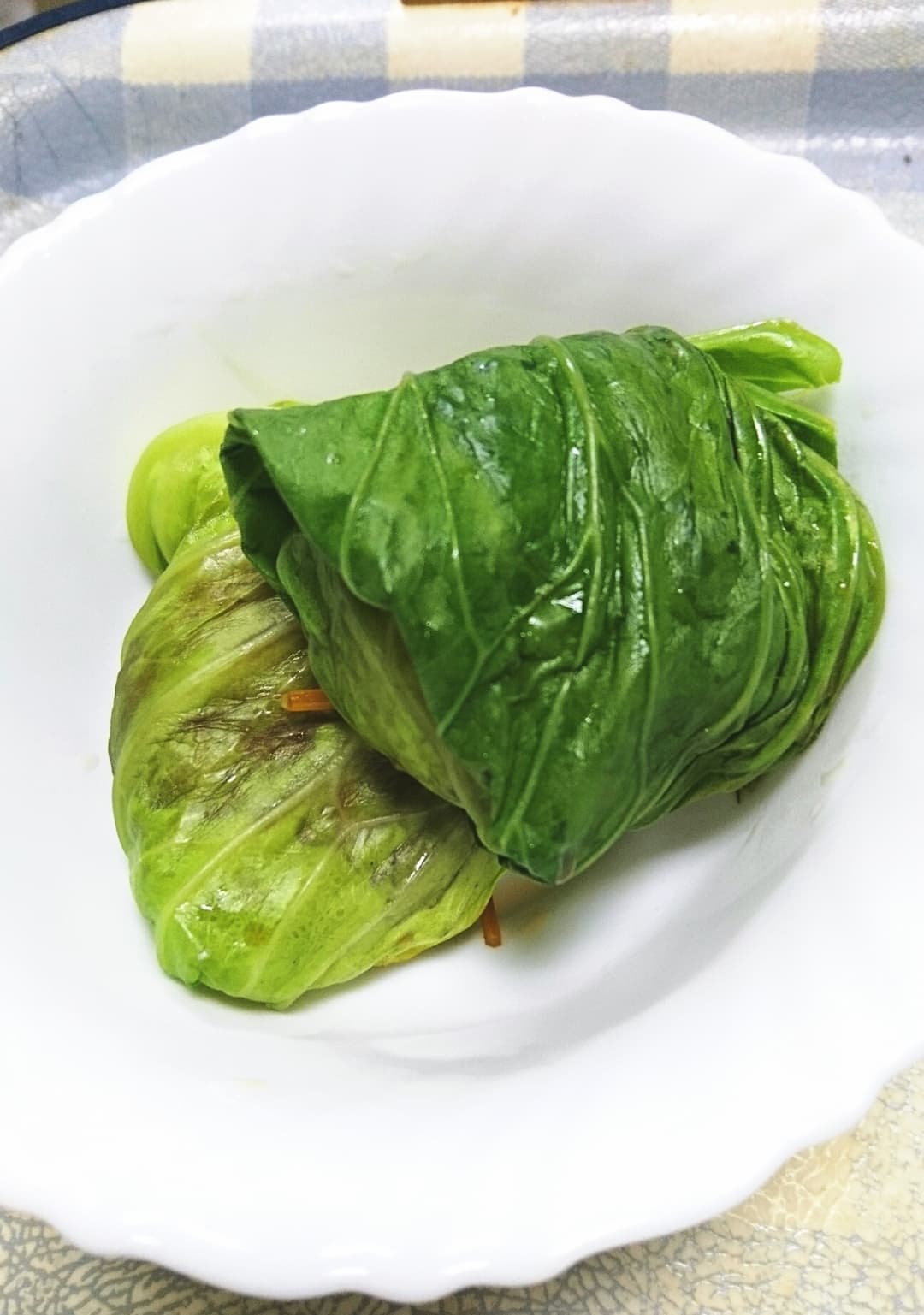 鶏つくねのロールキャベツの完成写真