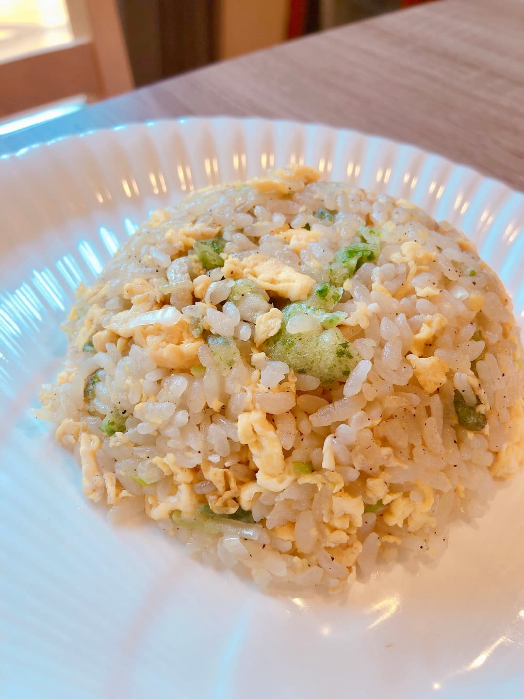 青海苔香るちくわ炒飯の完成写真