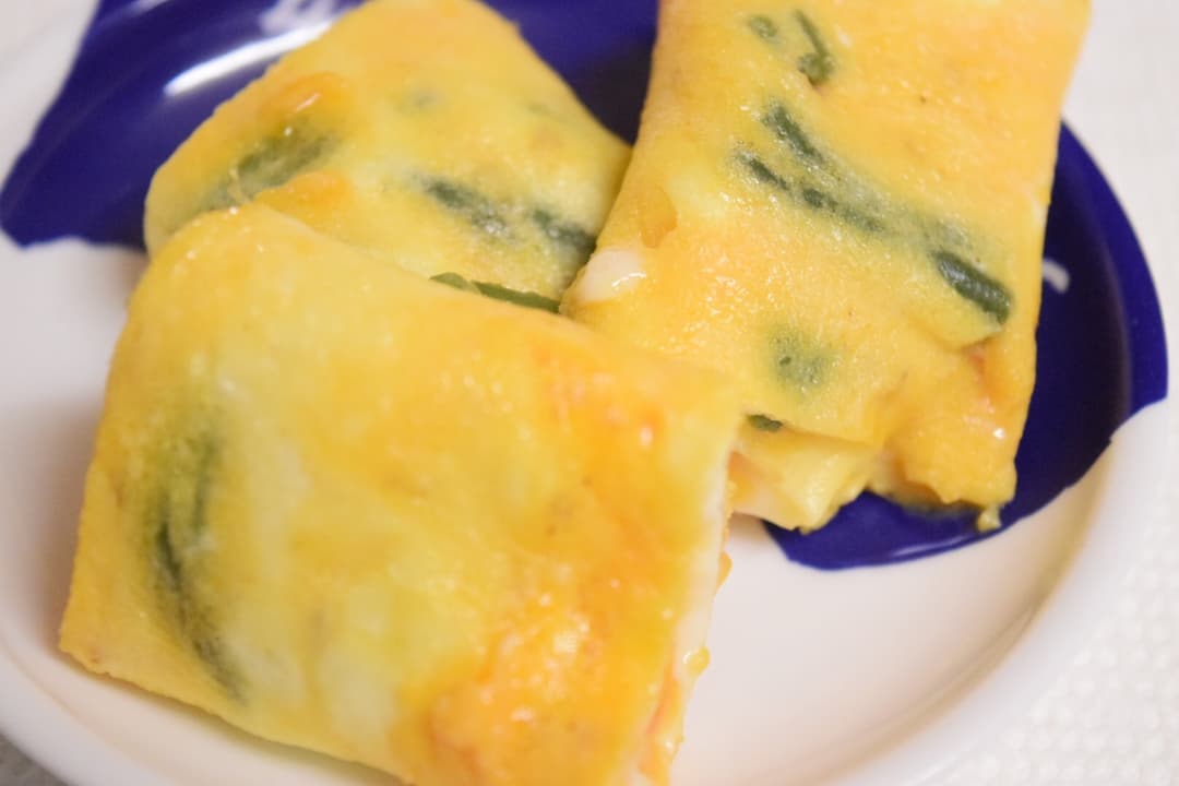 いんげんの胡麻和えの玉子焼き★の完成写真