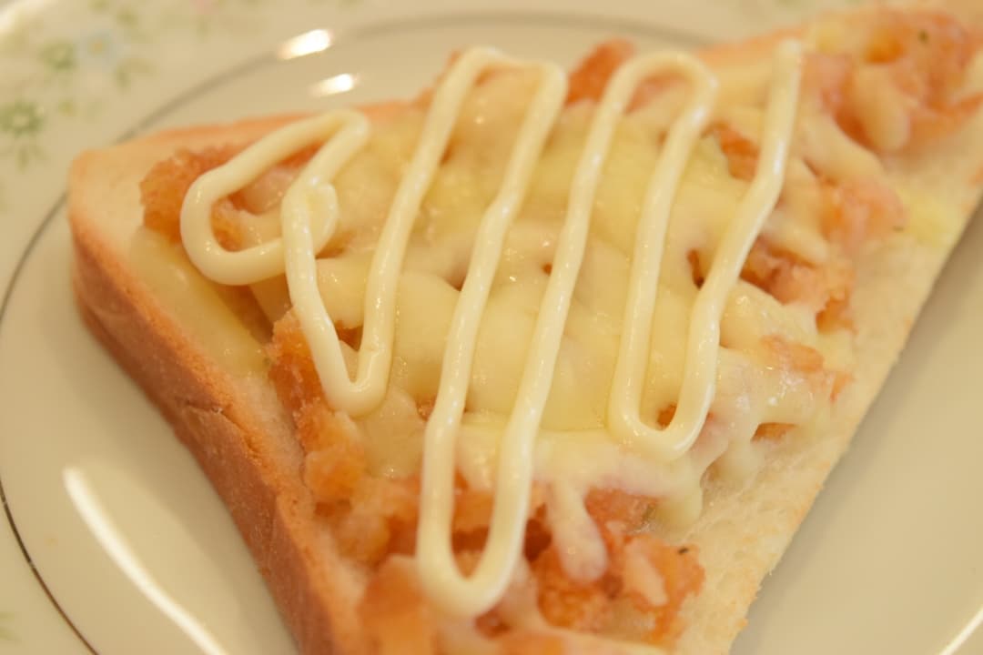 えびタルタルソースのチーズマヨ食パン★の完成写真
