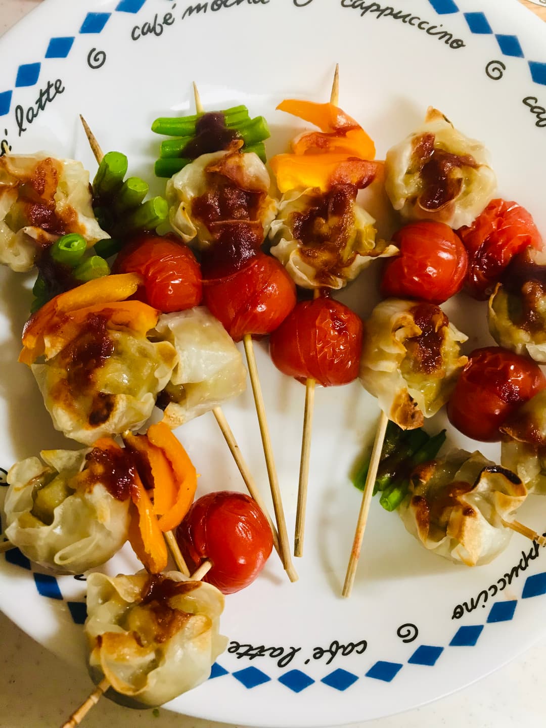 おかずにもお弁当にも‼︎しゅうまいで串焼き☆の完成写真