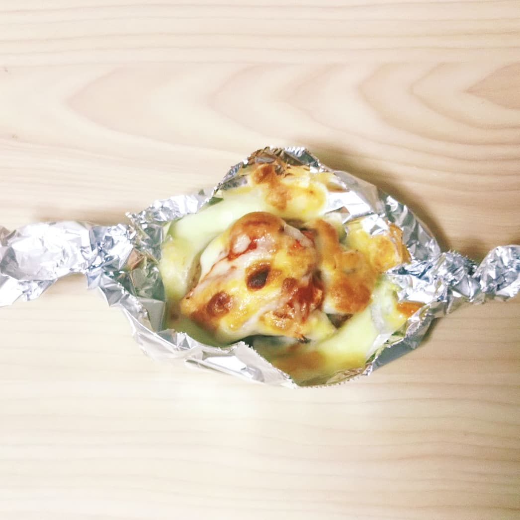 キムチーズハンバーグの完成写真
