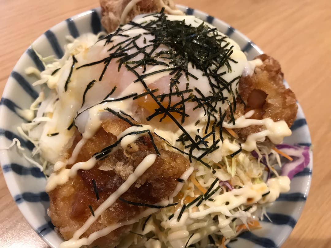 カリッ☆栄養たっぷりタツタ丼の完成写真