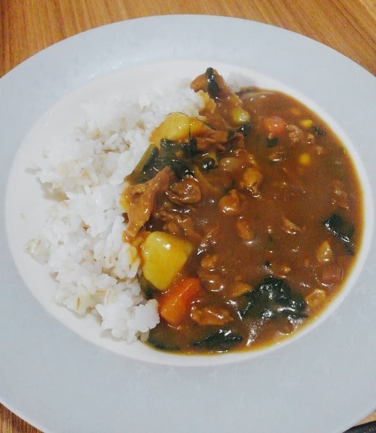 ほうれん草カレーの完成写真