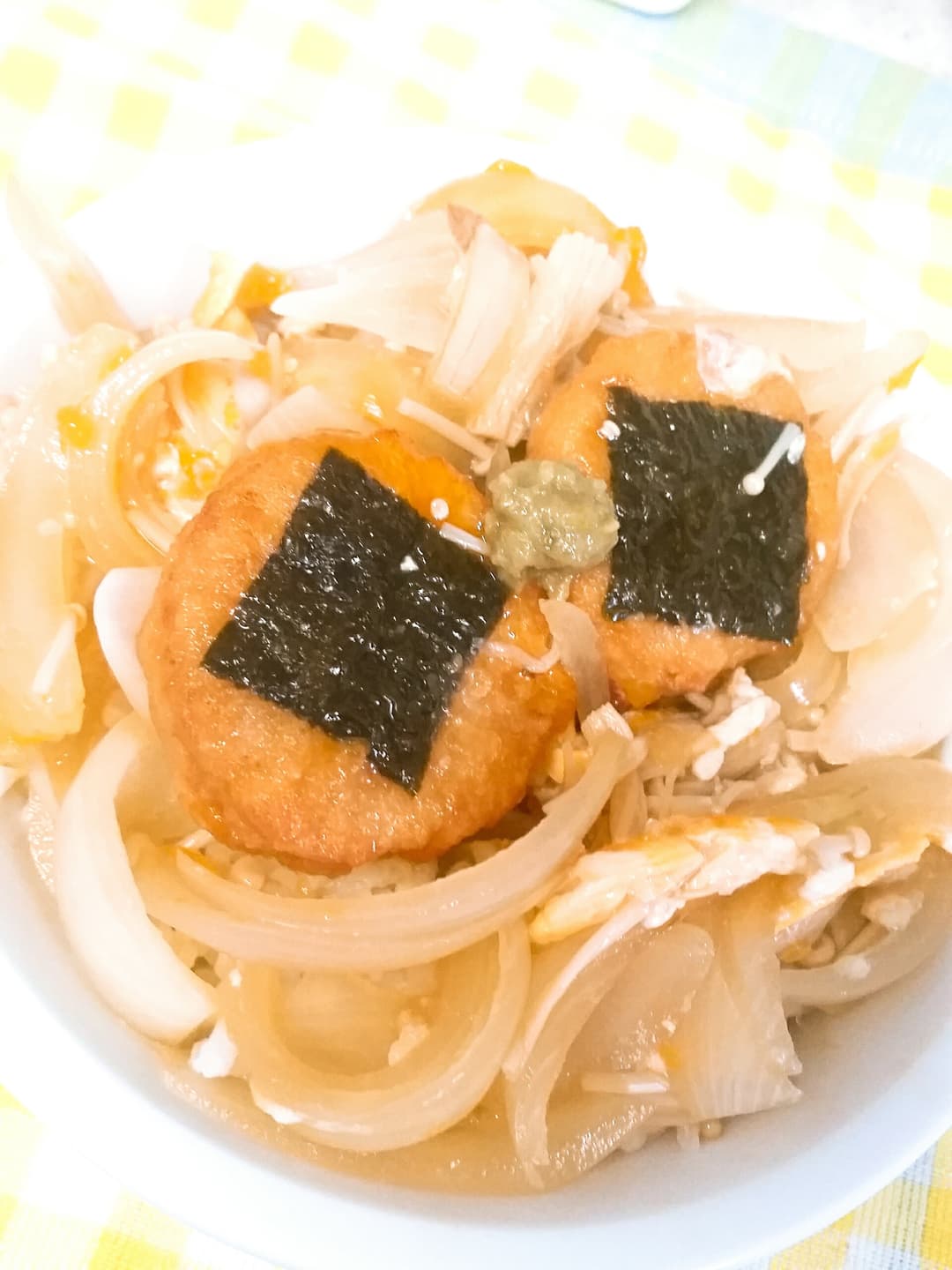のりっこチキンの親子丼の完成写真