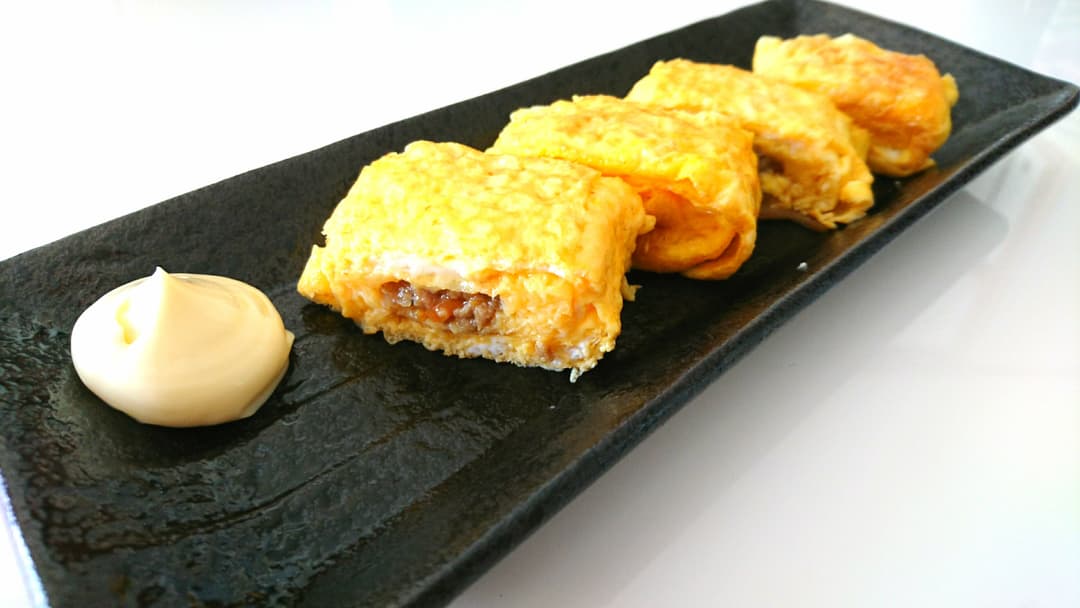 夕飯にあと１品！具入り卵焼き！の完成写真
