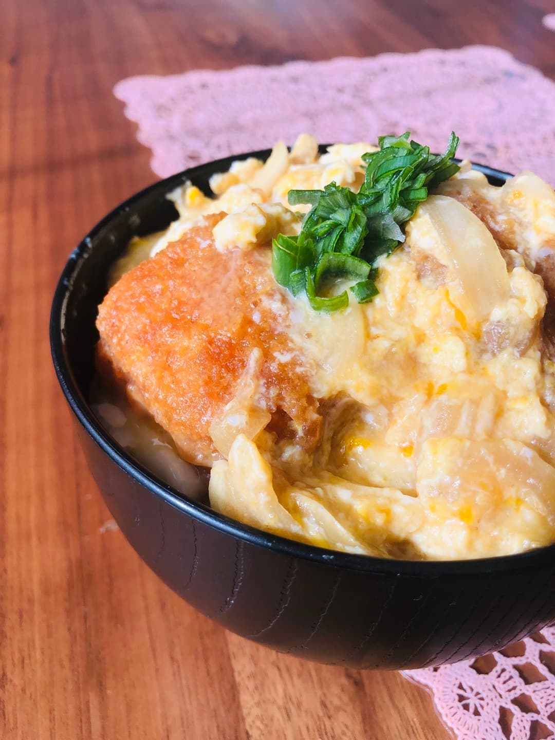 めんつゆで簡単!白身魚フライでカツ丼風の完成写真