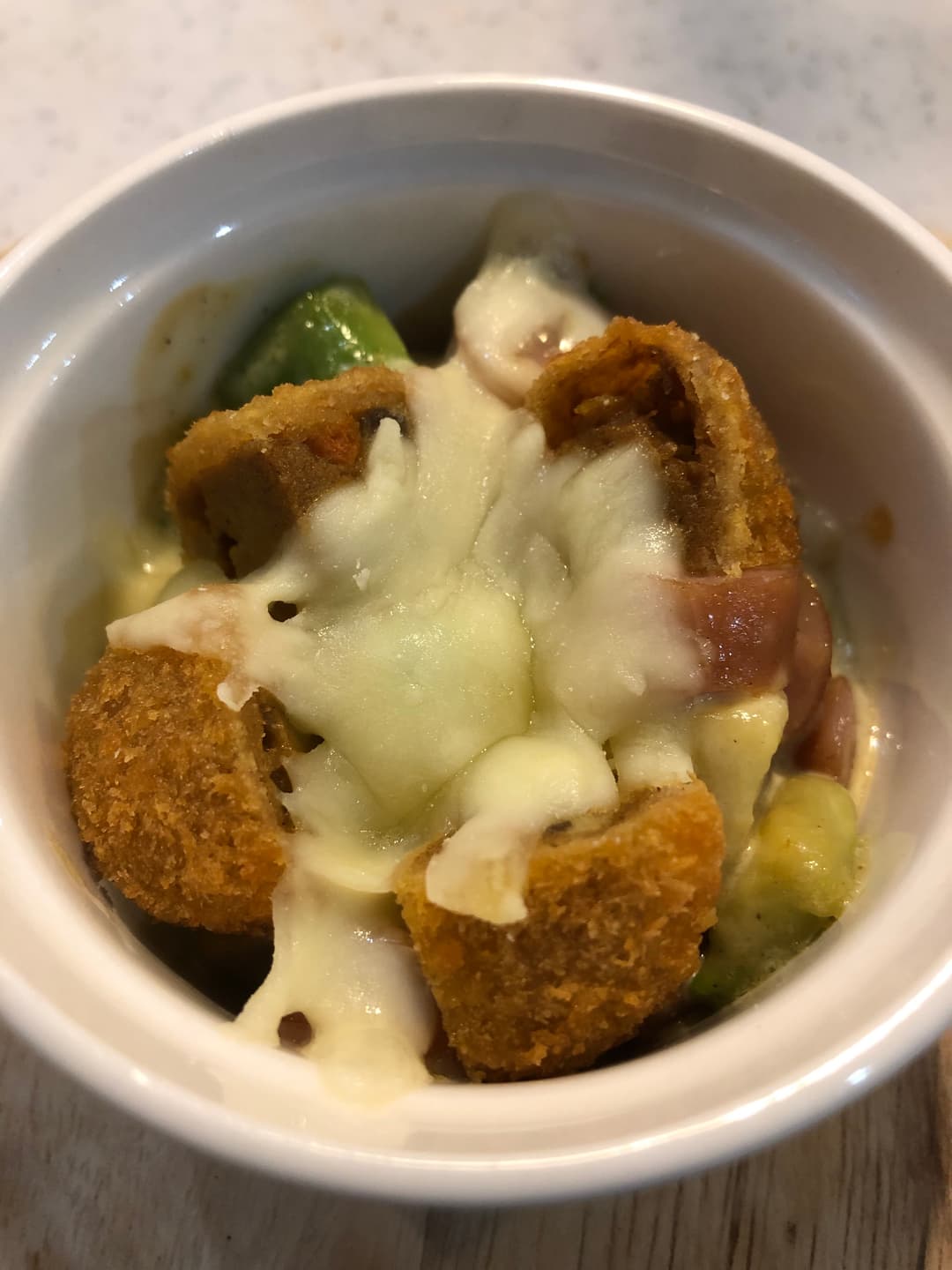 カレーコロッケゴロっとグラタンの完成写真