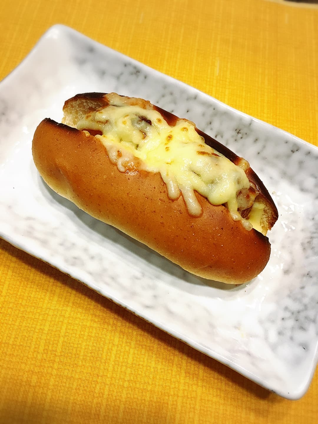 鶏つくねのチーズパンの完成写真