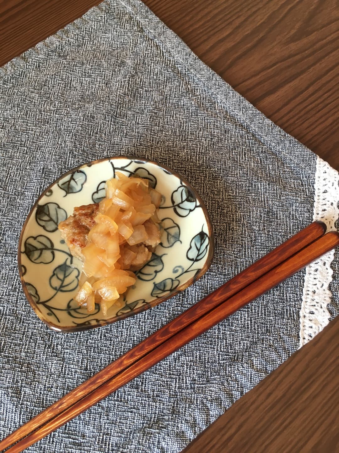 玉ねぎポン酢がけハンバーグ♪の完成写真
