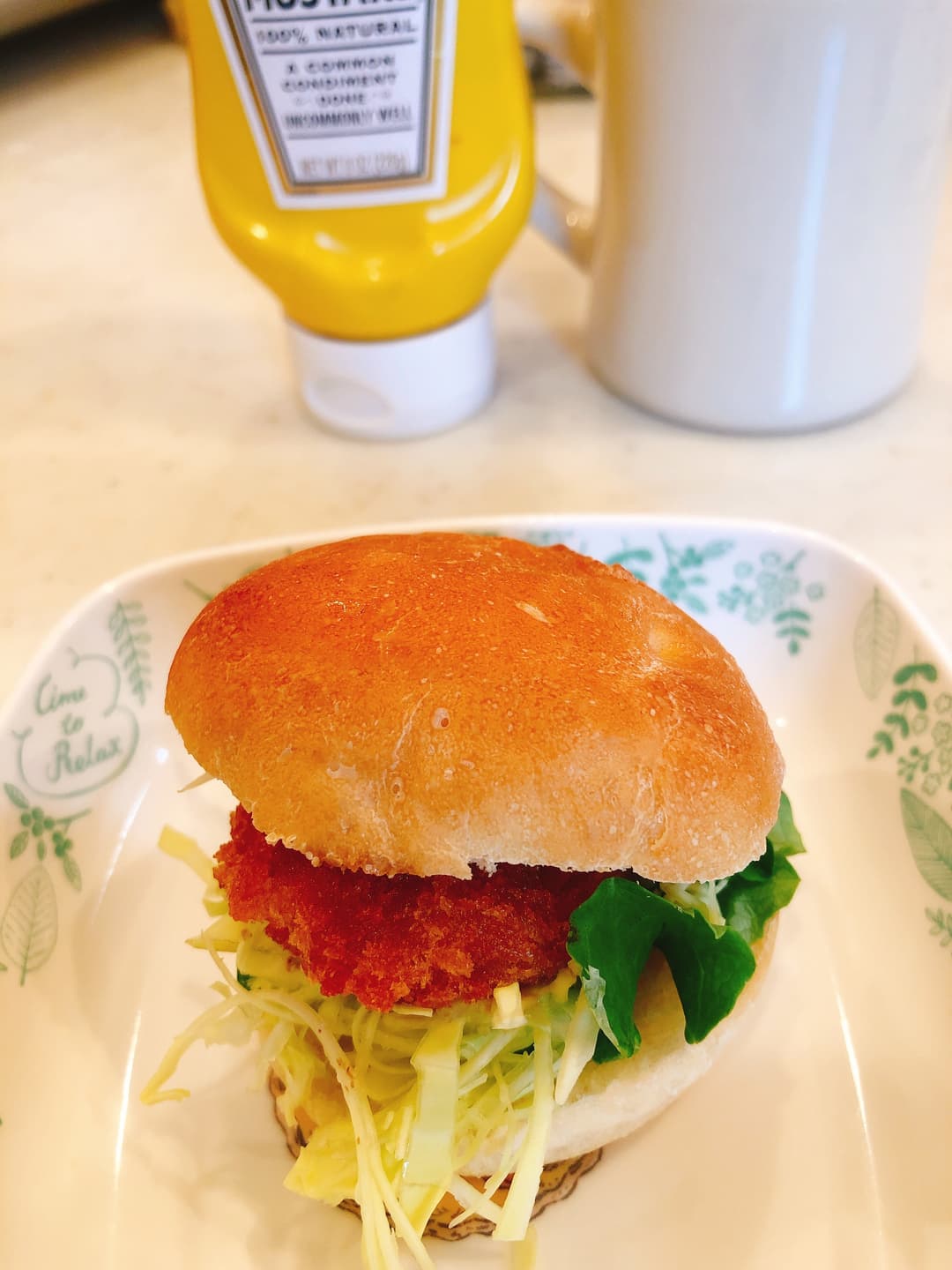 黒豚トンカツバーガーの完成写真