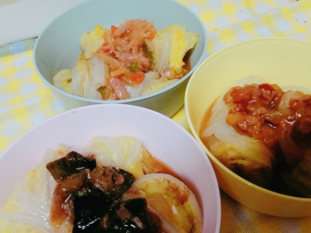 ロール白菜の中華あんかけの完成写真