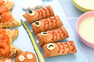 こどもの日プレート・こいのぼり（小）の完成写真