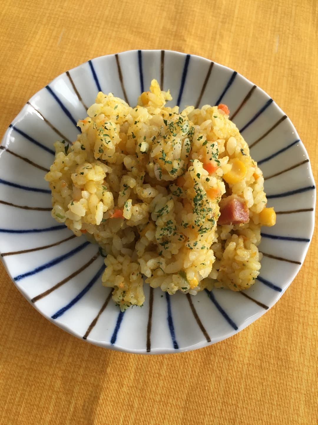 チーズカレーピラフの完成写真