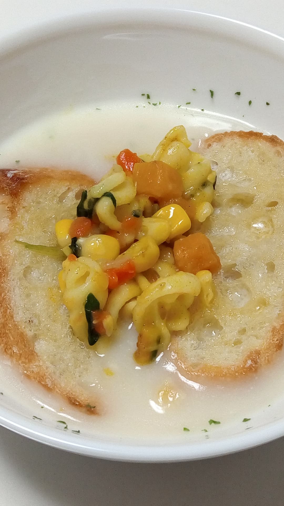 国産野菜のバターソテーのスープパンの完成写真