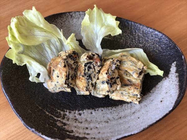 味付を活かして手軽に!ひじき煮の玉子焼きの完成写真
