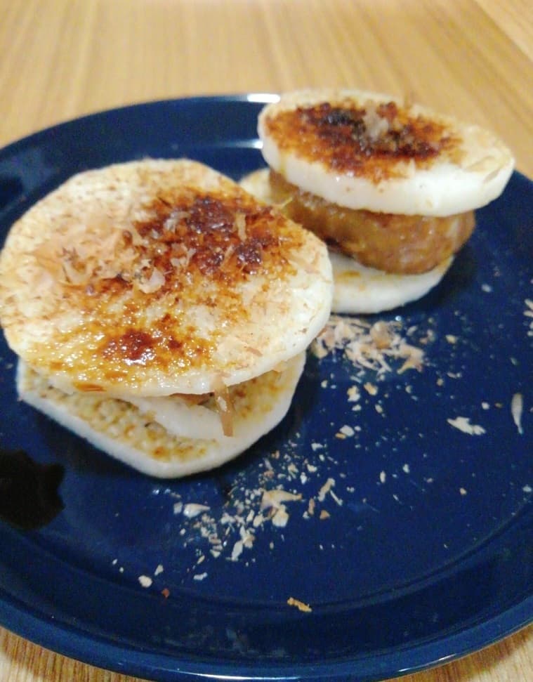 山芋のはさみ焼きの完成写真