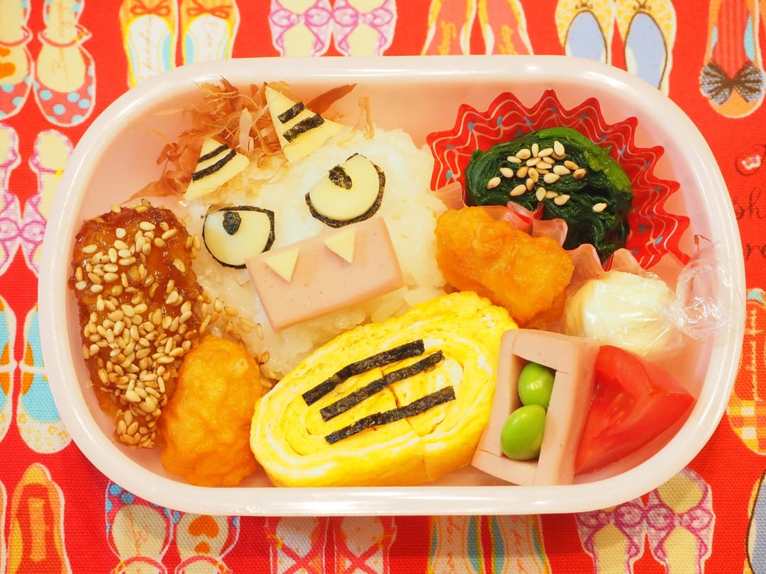 節分☆鬼弁当の完成写真