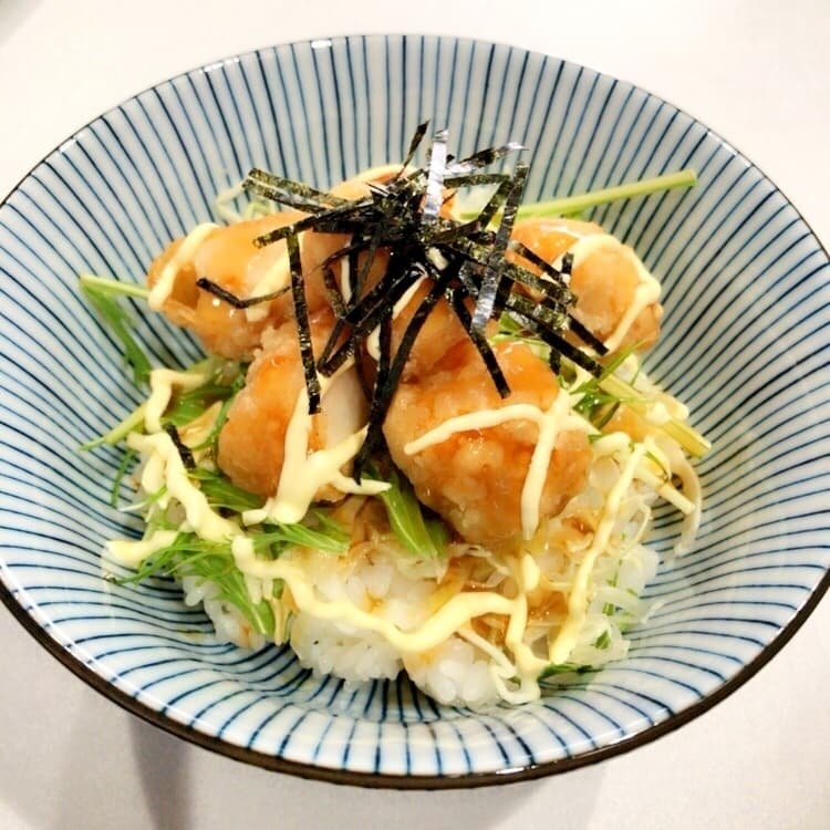 和風あんかけ 竜田揚げ丼♪の完成写真
