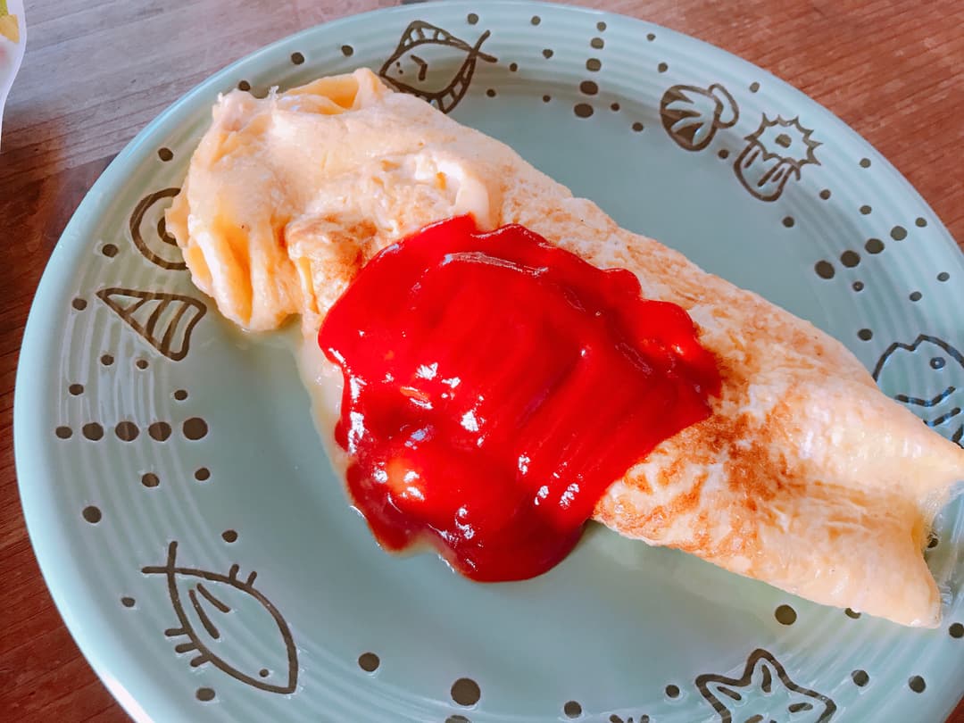 チキンチーズオムレツの完成写真