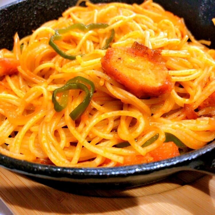 チキトマコーンでナポリタン♪の完成写真