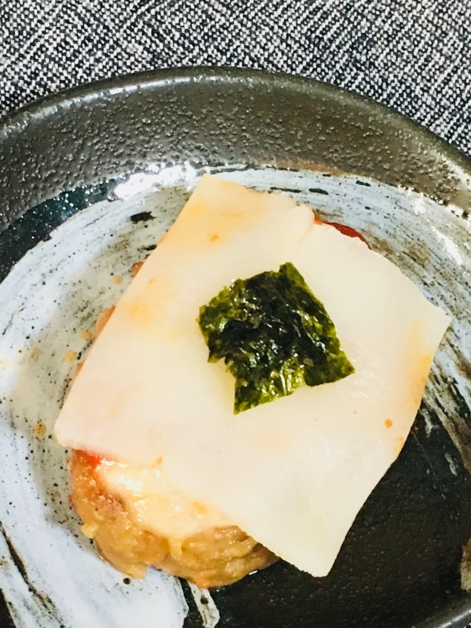 ハンバーグもち♪の完成写真