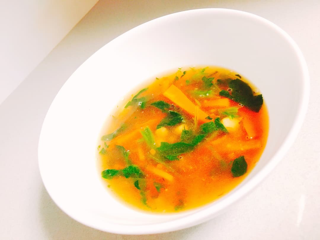 ★ほうれん草の中華風スープ★の完成写真