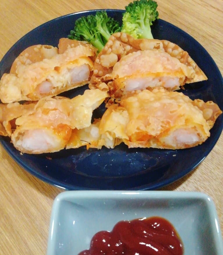 えびチリ揚げギョーザの完成写真