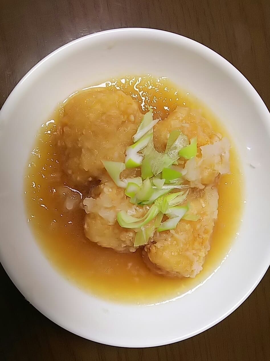 竜田揚げのみぞれ煮の完成写真