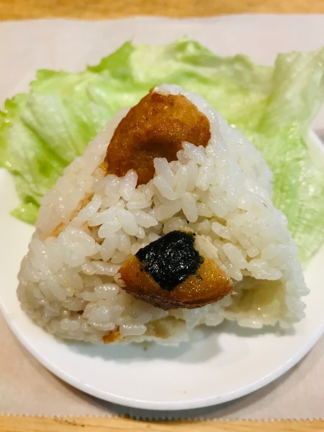 のりっこチキンのおにぎりの完成写真