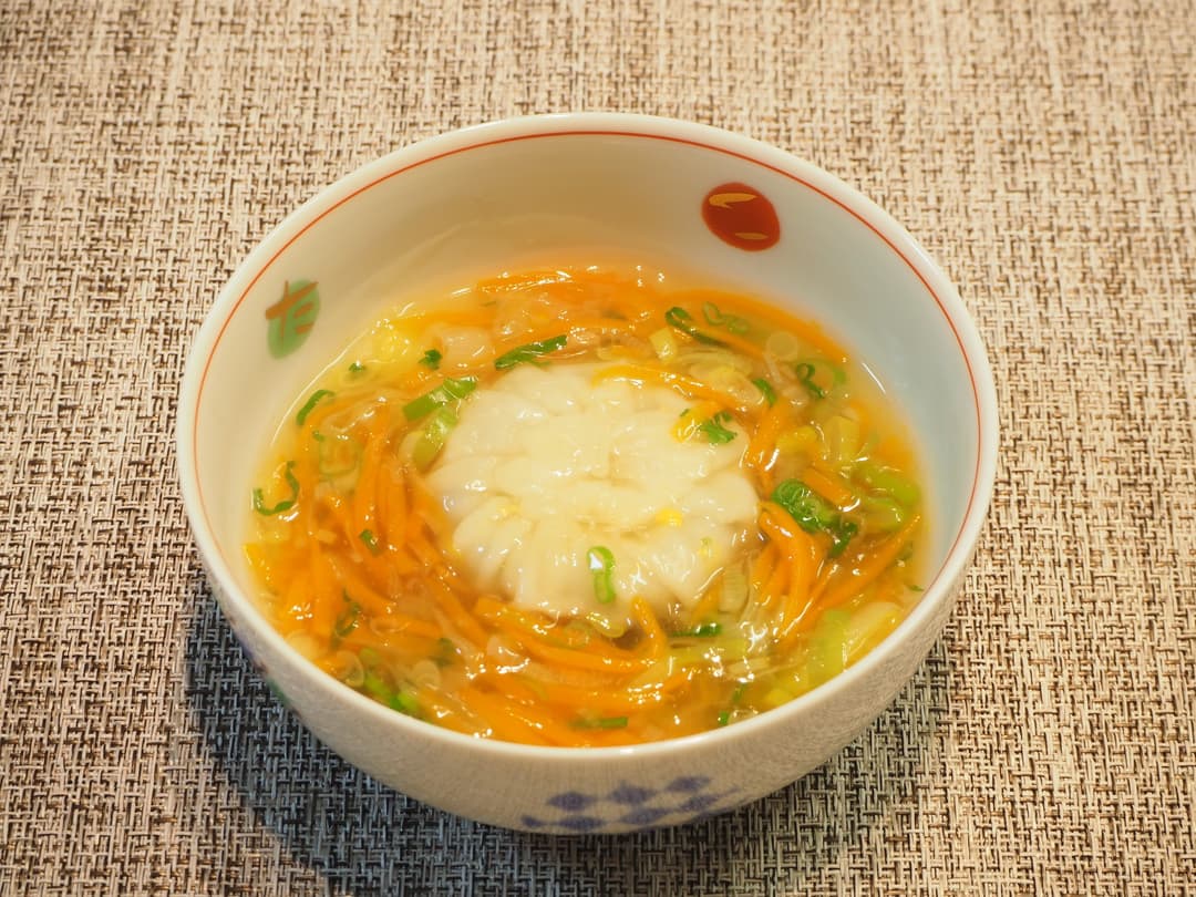 中華あんかけニラ饅頭の完成写真