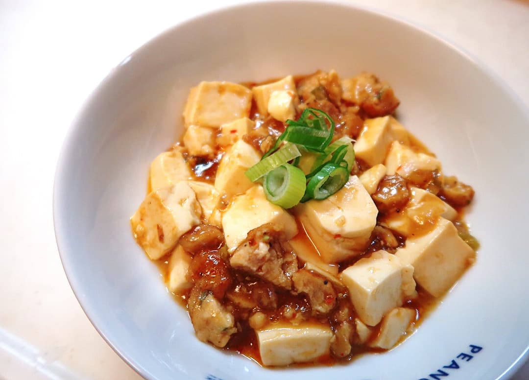 つくね麻婆豆腐の完成写真