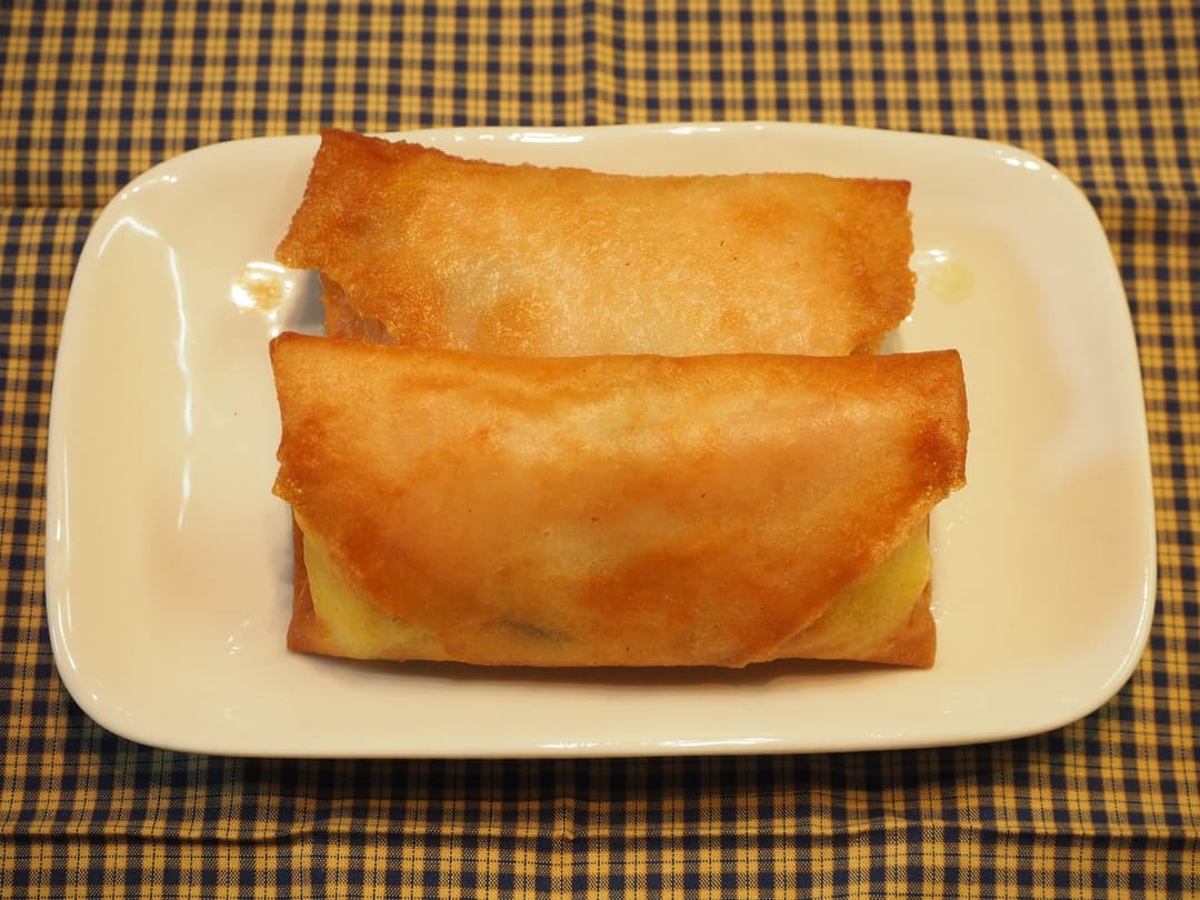 国産野菜とハムのパリパリ春巻きの完成写真