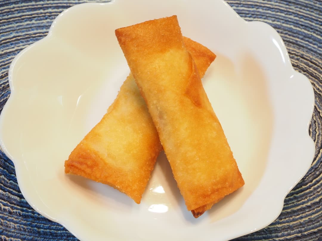 チーズハンバーグ春巻きの完成写真