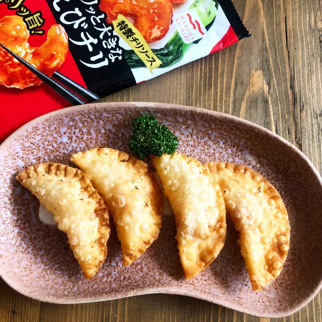 えびチリとチーズのサクサク揚げの完成写真
