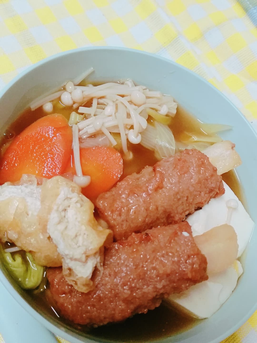 肉巻きポテトのカレー鍋の完成写真