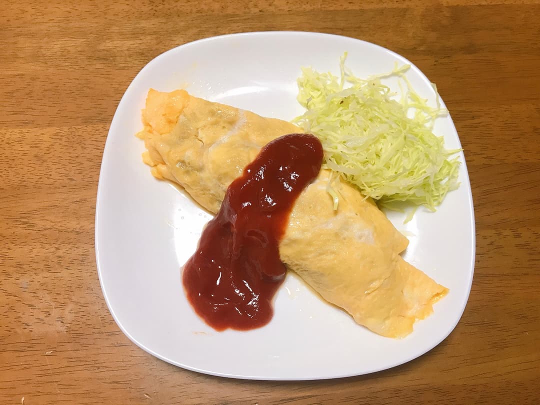 オムレツの完成写真