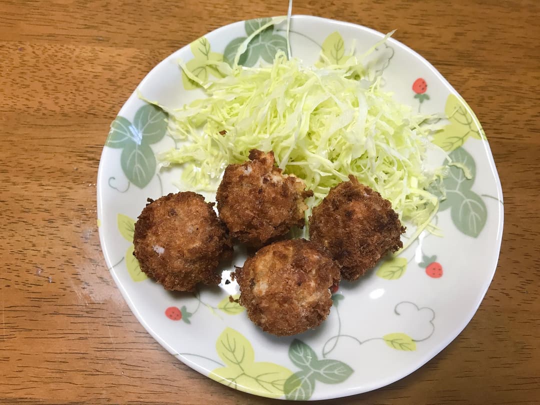 ちびっこメンチカツの完成写真