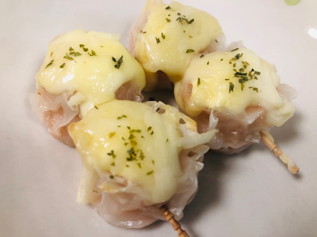 かにシュウマイのマヨチーズ焼きの完成写真