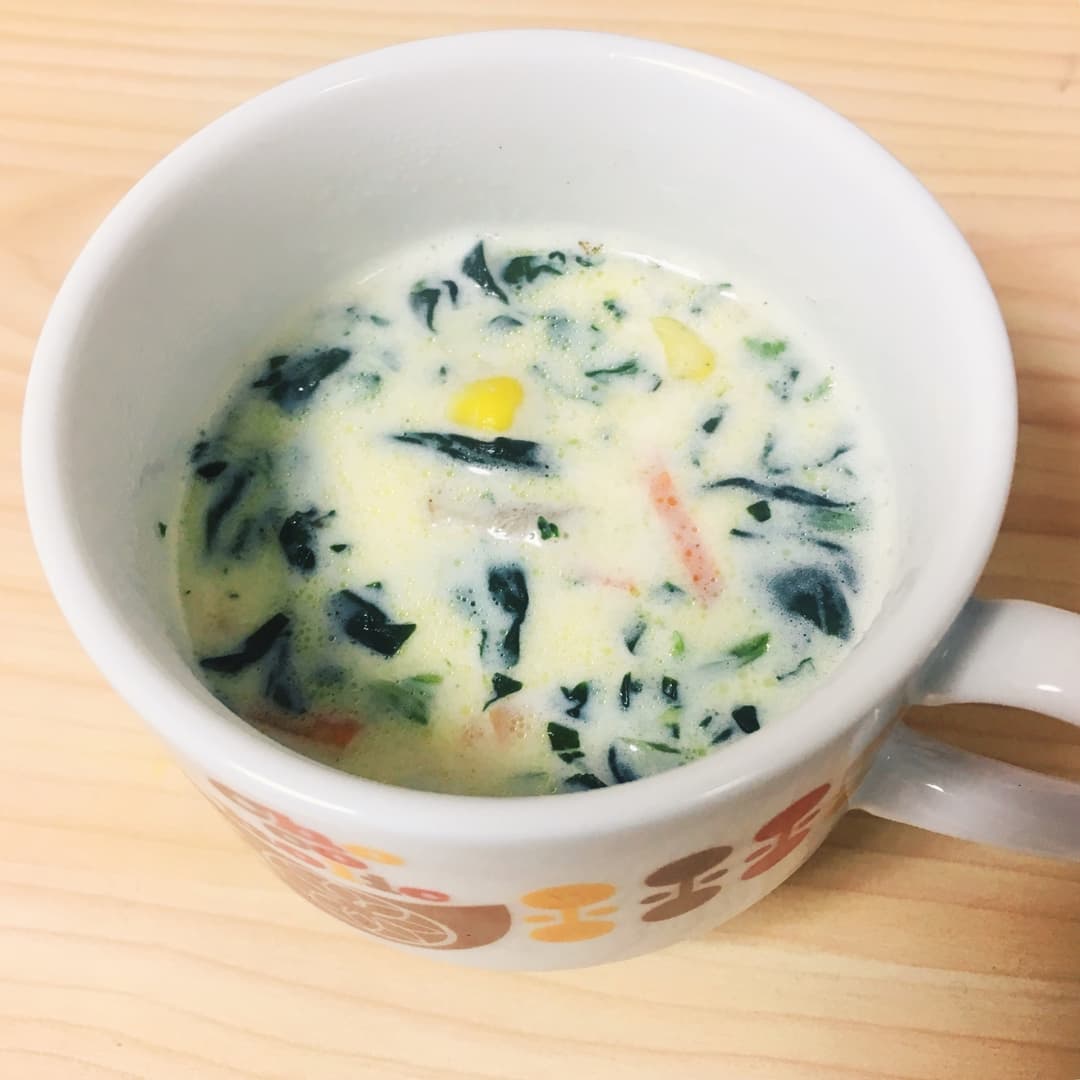 ほうれん草豆乳スープの完成写真