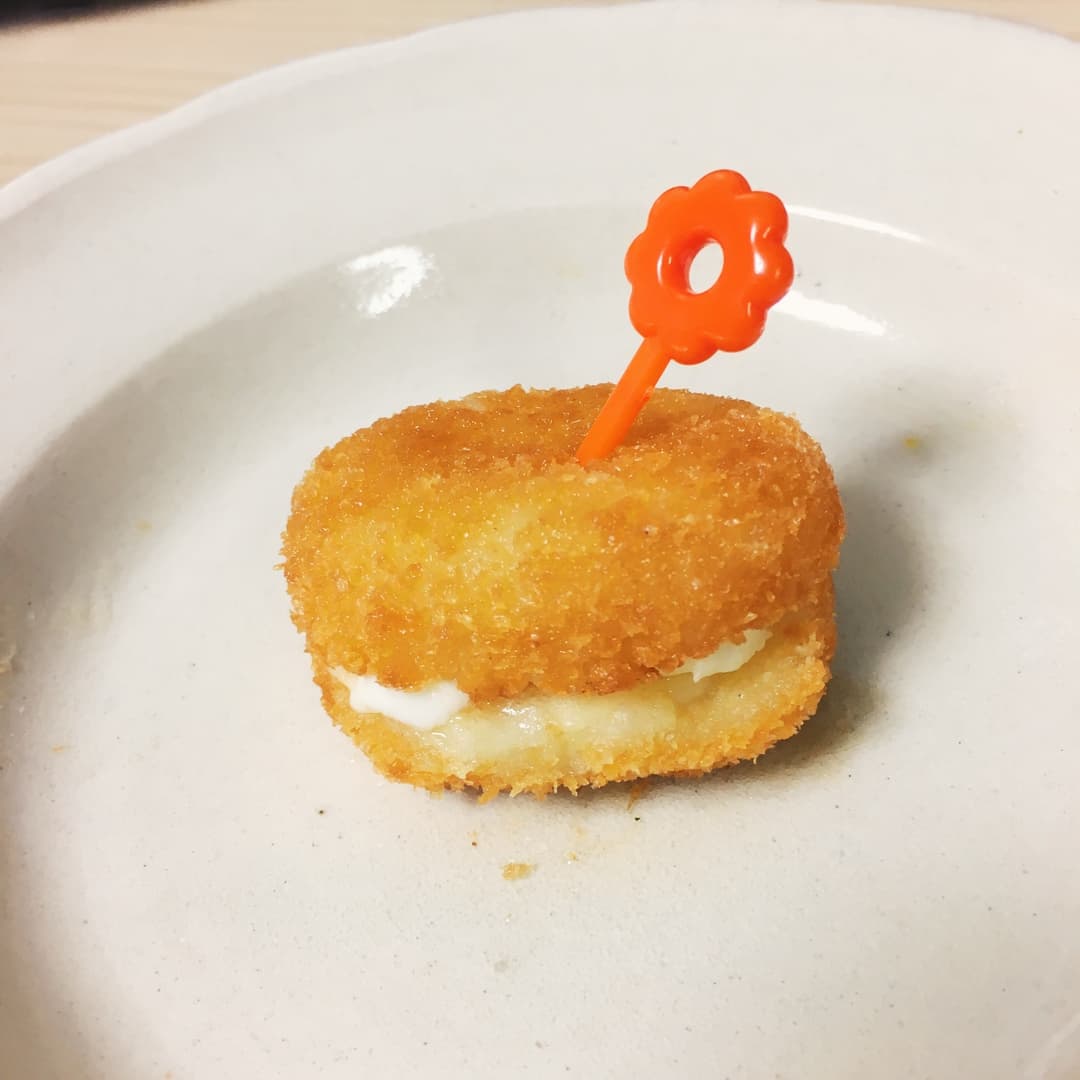 三種のチーズのクリームコロッケの完成写真