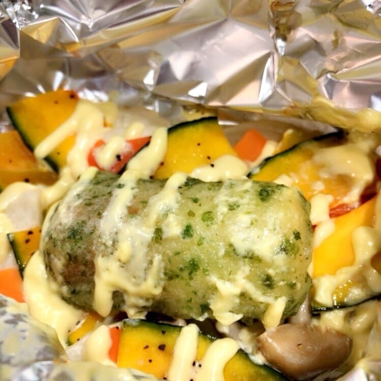 ちくわの磯辺揚げのホイル焼き☆の完成写真