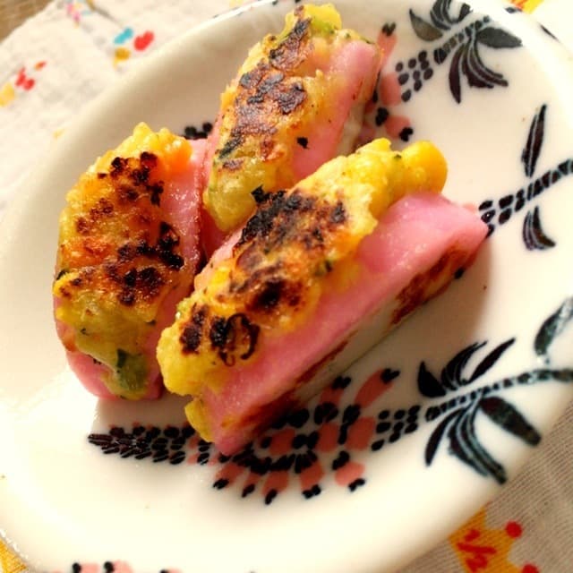 かまぼこチーズ焼きサンドの完成写真