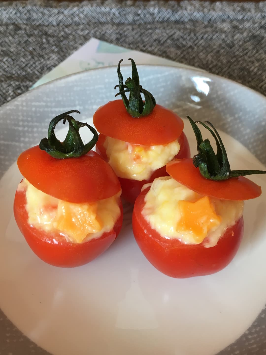 ミニトマトクリームサラダの完成写真