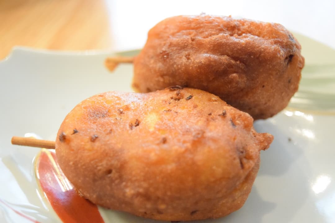 焼きつくねが入ったカリッとアメリカンドッグ★の完成写真