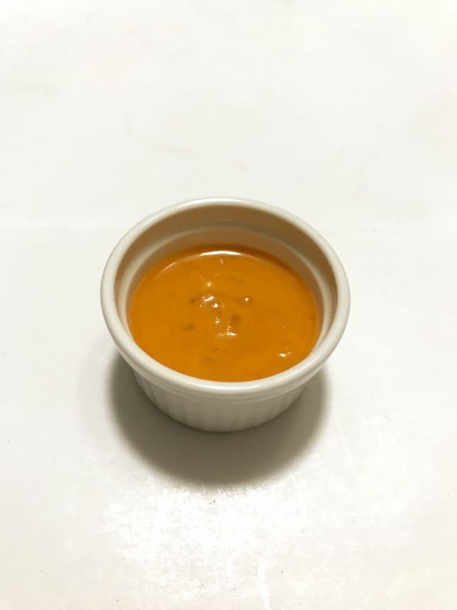 エビチリ風味のオーロラソースの完成写真